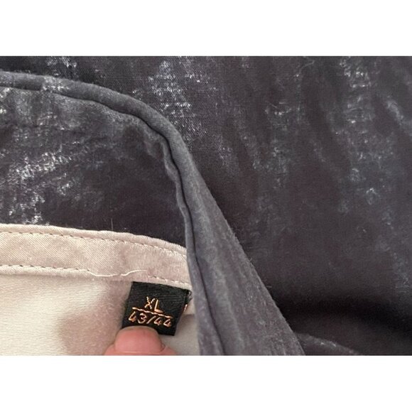 BAQCHI Men's XL 43-44 Artsy Tie-Dye Slim Fit Long Sleeve Shirt Preppy Academia - Picture 12 of 13